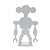 ADORNO ROBO CINZA P-EN - Imagem 3