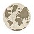 TAPETE RUGCYCLED MAPA MUNDI 120CM - Imagem 1