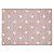 Tapete Infantil 120 x 160 Stars Rosa-Branco - Imagem 1