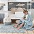 Tapete Infantil 1,20 X 1,60 Lorena Canals Oasis Vintage Azul/Natural - Imagem 1