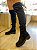 Bota Over De Suede Preto Lara - Imagem 1