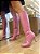 Bota Rosa Cano Alto Salto Fino Vilma - Imagem 1