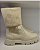Bota Detalhe Em Malha Off White Caty - Imagem 2