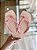 Chinelo Detalhe De Pedra Na Tira Rosa Dara - Imagem 1