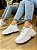 Tênis Branco Chunky Cadarço De Strass Ashley - Imagem 1