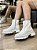 Coturno Off White Tratorado Com Strass Thaia - Imagem 1