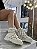 Coturno Off White Com Spikes/Corrente Martina - Imagem 1