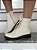 Bota Coturno Com Cadarço Off White Suzana - Imagem 1