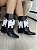 Bota Western Preto/Branco Com Manta Dessa - Imagem 1