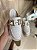 Mule Tratorado Off White Com Fivela Dourada Lola - Imagem 2