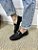 Mocassim Preto Solado Baixo Com Fivela Leandra - Imagem 1
