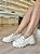 Mocassim Off White Solado Tratorado  Strass Lilian - Imagem 1