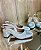 Scarpin Slingback Off White/Prata Eloá - Imagem 3