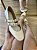 Sapatilha Tiras Com Ilhos Off White Rebeca - Imagem 1