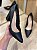 Scarpin Salto Bloco Preto Angela - Imagem 3
