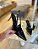 Scarpin Fivela Preto Salto 8cm Verniz Donna - Imagem 2