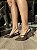 Scarpin Fivela Marrom Salto 8cm Verniz Donna - Imagem 1