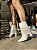 Bota Off White Cano Curto Com Manta Evelin - Imagem 1