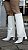 Bota Off White Longa Com Manta Evelin - Imagem 1