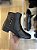 Bota Couro Preta Detalhe Metal Luciana - Imagem 2