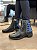 Bota Couro Preta Detalhe Metal Luciana - Imagem 1