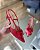 Scarpin Slingback Vermelho Com Laço Maitê - Imagem 3