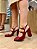 Scarpin Slingback Cherry Verniz Suelen - Imagem 1