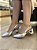 Scarpin Slingback Prata Carin - Imagem 1