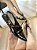Sapatilha Slingback Preta Com Fivelas Tifani - Imagem 1
