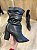Bota Preta Cano Slouch Salto Bloco Silvia - Imagem 2