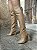 Bota Over Napa Salto Bloco Bege Selena - Imagem 1