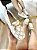 Mocassim Off White Estampado Com Fivela Erica - Imagem 1