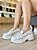 Mocassim Tratorado Off White Estampado Com Fivela Erika - Imagem 1