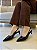 Scarpin Slingback Preto Kiara - Imagem 1