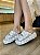 Flatform Off White Com Estampa Duas Tiras Marina - Imagem 2