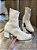 Bota Meia Salto Bloco Bege Naira - Imagem 2