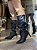 Bota Preta Cano Slouch Salto Fino Silvia - Imagem 1