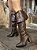 Bota Over Marrom Napa Cano Longo Olivia - Imagem 2