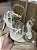 Sandália Off White Com Detalhe Dourado Zaya - Imagem 1