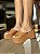 Tamanco Flatform Slide Caramelo Cindy - Imagem 1