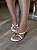 Tamanco Off White Com Detalhe Dourado Julia - Imagem 1