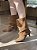 Bota Cano Slouch Caramelo Em Suede Valen - Imagem 1