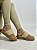 Clog Bege Com Pelos Off White Tamy - Imagem 1