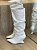 Bota Cano Slouch Off White Salto Anabela Cibele - Imagem 2