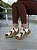 Tênis Chunky Off White Com Recortes Marrom Scarlet - Imagem 1
