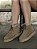 Bota Bege Com Detalhe De Pelos Com Cadarço Lisi - Imagem 1