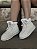 Bota Off White Com Detalhe De Pelos Com Cadarço Lisi - Imagem 1