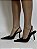 Scarpin Preto Em Couro Bico Fino Sara - Imagem 1