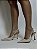 Scarpin Creme Em Couro Bico Fino Sara - Imagem 1