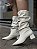 Bota Off White Cano Slouch Salto Bloco Silvia - Imagem 1